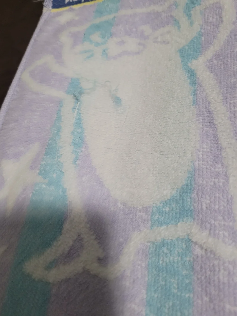 FRIENDS Pastel Penguin Bath Towel - Light Purple & Aqua